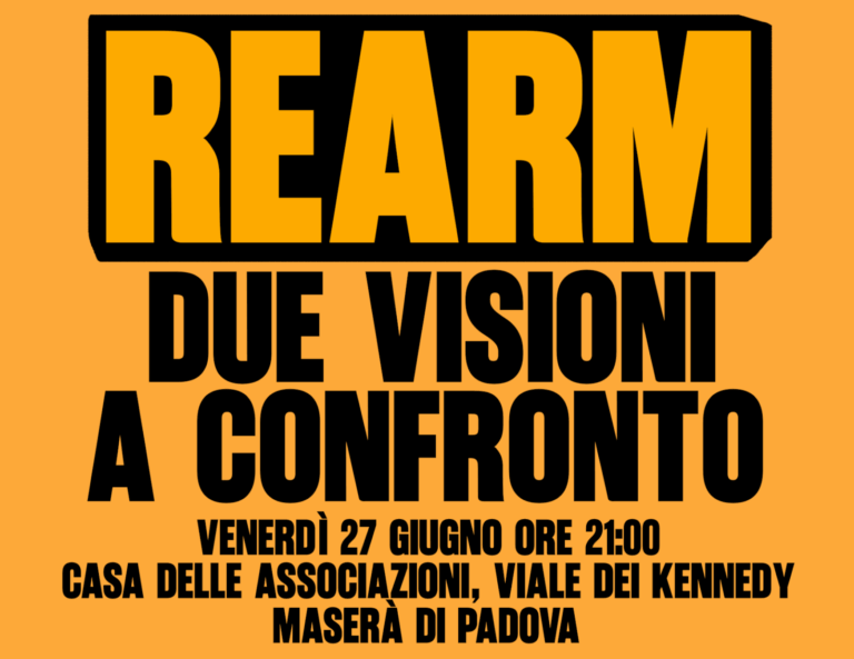 ReArm - serata dibattito ven 27-06-2025